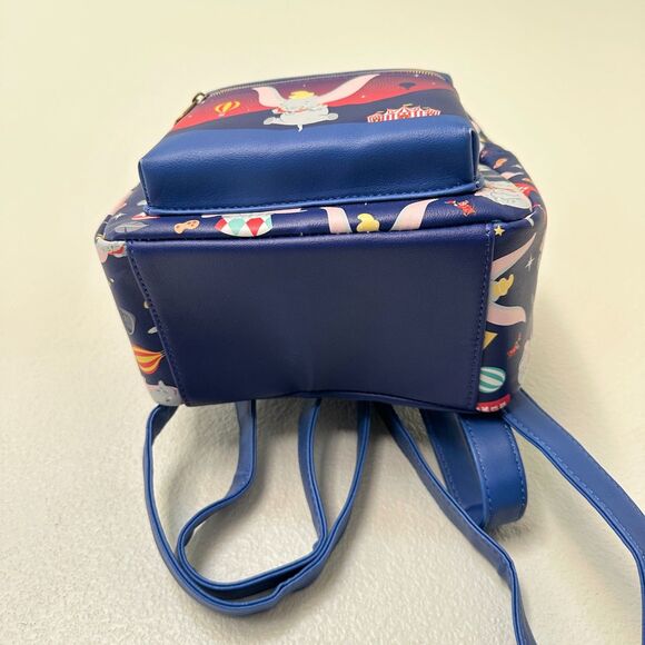 NEW Loungefly Disney Dumbo The Elephant Circus Icons Mini Backpack Blue Pink main image 6